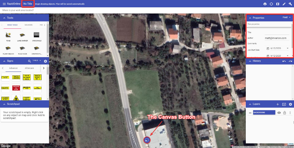 The Canvas Button